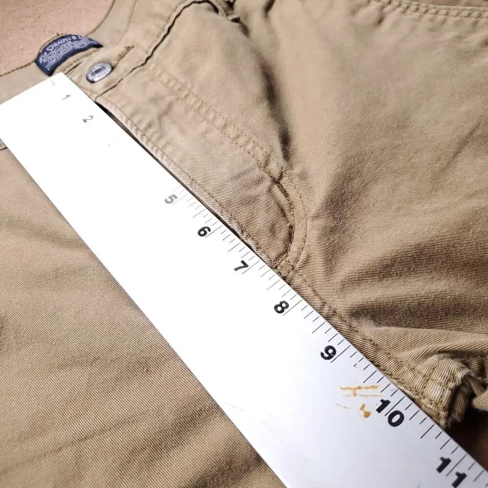 Levis 511 Slim Fit Straight Leg Chino Pants Men 31x30 Brown Stretch Preppy